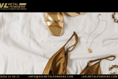 Gold Bronze pigments for textiles and leather goods