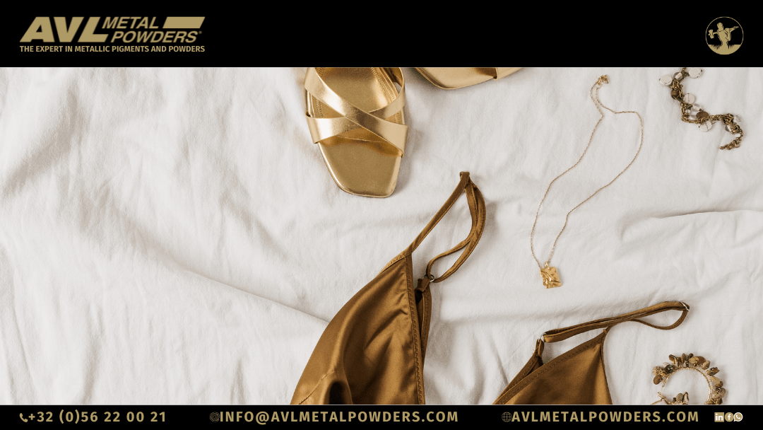 Gold Bronze pigments for textiles and leather goods